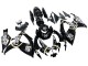 Carenados Moto Suzuki GSXR 600 / GSXR 750 2006-2007 - Negro Brillante Blanco Motul Lucky Strike Fábrica