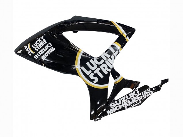 Carenados Moto Suzuki GSXR 600 / GSXR 750 2006-2007 - Negro Brillante Blanco Motul Lucky Strike Fábrica