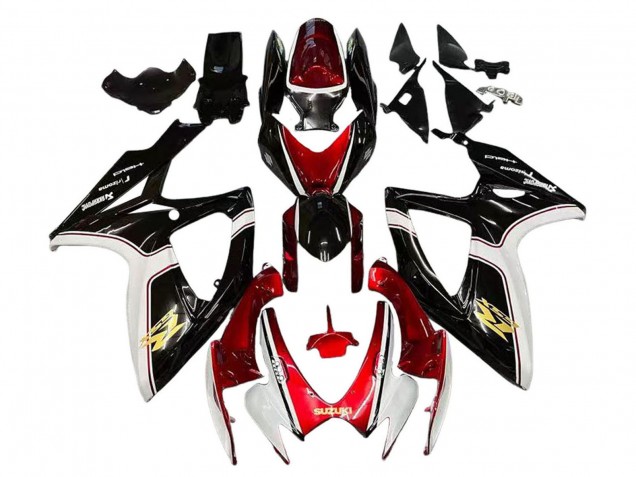Carenados Moto Suzuki GSXR 600 / GSXR 750 2006-2007 - Rojo Blanco Negro Amarillo Fábrica