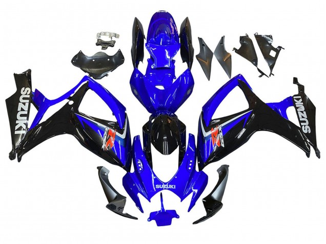 Carenados Moto Suzuki GSXR 600 / GSXR 750 2006-2007 - Azul Negro Rojo Fábrica