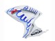 Carenados Moto Suzuki GSXR 600 / GSXR 750 2006-2007 - Blanco Azul Llama Fábrica