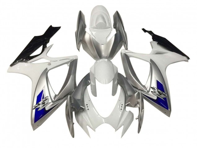 Carenados Moto Suzuki GSXR 600 / GSXR 750 2006-2007 - Blanco Plata Azul Negro Fábrica