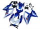 Kits Carenado Moto Suzuki GSXR 600 / GSXR 750 2008-2010 - Azul Blanco Rojo Fábrica