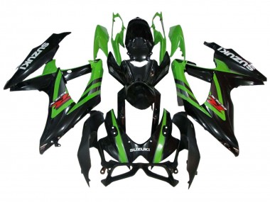 Carenados Moto Suzuki GSXR 600 / GSXR 750 2008-2010 - Verde Negro Brillante Fábrica