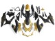 Carenados Moto Suzuki GSXR 600 / GSXR 750 2008-2010 - Negro Mate Blanco Oro Fábrica