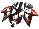 Carenados Moto Suzuki GSXR 600 / GSXR 750 2008-2010 - Negro Brillante Naranja Llama Fábrica