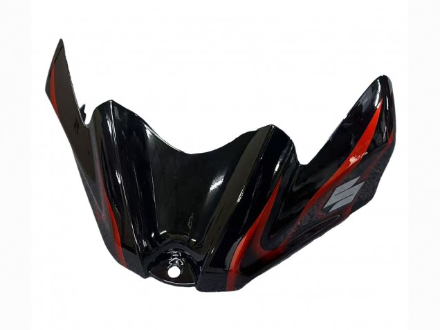 Carenados Moto Suzuki GSXR 600 / GSXR 750 2008-2010 - Negro Brillante Naranja Llama Fábrica
