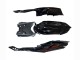 Carenados Moto Suzuki GSXR 600 / GSXR 750 2008-2010 - Negro Brillante Naranja Llama Fábrica