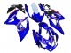 Carenados Moto Suzuki GSXR 600 / GSXR 750 2008-2010 - Blanco Azul Rosa Ecstar Motul Fábrica