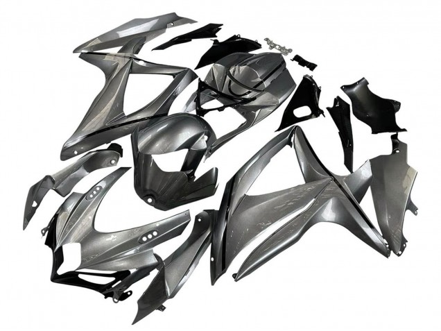 Carenados Moto Suzuki GSXR 600 / GSXR 750 2008-2010 - Gris Mate Negro Fábrica