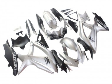 Carenados Moto Suzuki GSXR 600 / GSXR 750 2008-2010 - Plata Negro Mate Fábrica