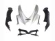 Carenados Moto Suzuki GSXR 600 / GSXR 750 2008-2010 - Plata Negro Mate Fábrica