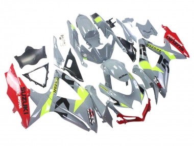 Carenados Moto Suzuki GSXR 600 / GSXR 750 2008-2010 - Gris Amarillo Rojo Fábrica