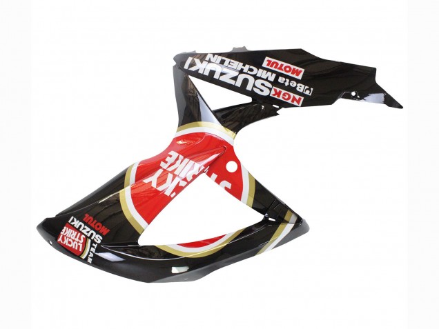 Carenados Moto Suzuki GSXR 600 / GSXR 750 2008-2010 - Negro Brillante Rojo Blanco Motul Lucky Strike Fábrica
