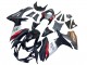 Carenados Moto Suzuki GSXR 600 / GSXR 750 2011-2024 - Negro Brillante Falsificado FibraCarbono Plata Rojo Fábrica