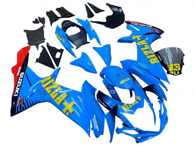 Carenados Moto Suzuki GSXR 600 / GSXR 750 2011-2024 - Azul Oro Rojo Negro Rizla Fábrica