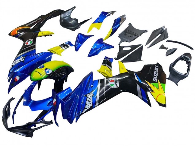 Carenados Moto Suzuki GSXR 600 / GSXR 750 2011-2024 - Azul Amarillo Fábrica