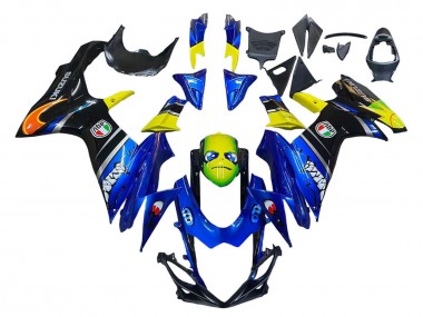 Carenados Moto Suzuki GSXR 600 / GSXR 750 2011-2024 - Azul Amarillo Fábrica