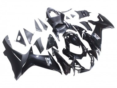 Carenados Moto Suzuki GSXR 600 / GSXR 750 2011-2024 - Negro Brillante Negro Mate Blanco Calcomanía Fábrica