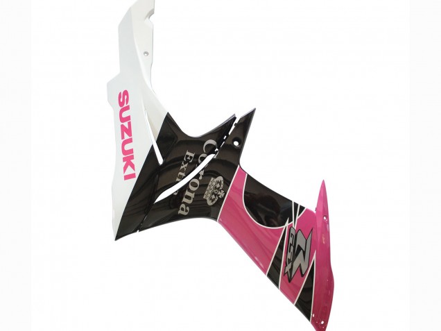 Carenados Moto Suzuki GSXR 600 / GSXR 750 2011-2024 - Blanco Rosa Negro Corona Fábrica