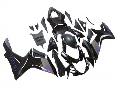 Carenados Moto Suzuki GSXR 600 / GSXR 750 2011-2024 - Negro Mate Gris Púrpura Fábrica