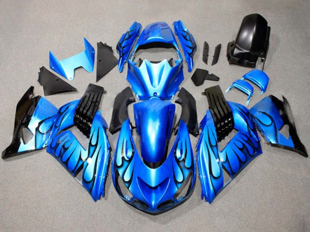 Carenados Moto Suzuki GSXR 600 / GSXR 750 2011-2024 - Azul Negro Llama Fábrica