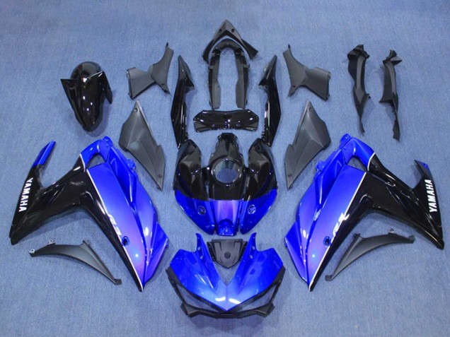 Kits Carenado Moto Yamaha YZF R3/R25 2015-2018 - Azul Negro Brillante Fábrica