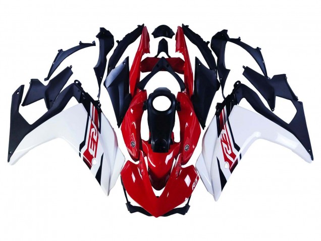 Carenados Moto Yamaha YZF R3/R25 2015-2018 - Blanco Rojo Negro Mate Fábrica