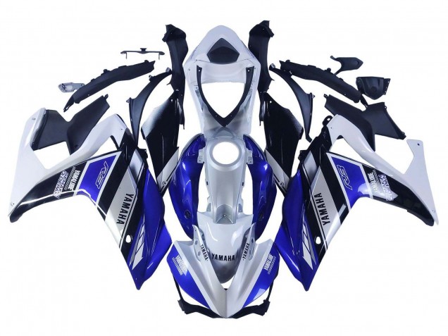 Carenados Moto Yamaha YZF R3/R25 2015-2018 - Blanco Azul Negro Yamalube Fábrica