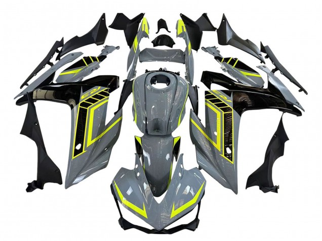 Carenados Moto Yamaha YZF R3/R25 2015-2018 - Nardo Gris Neon Amarillo Negro Fábrica