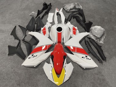 Carenados Moto Yamaha YZF R3/R25 2015-2018 - Blanco Rojo Negro Fábrica