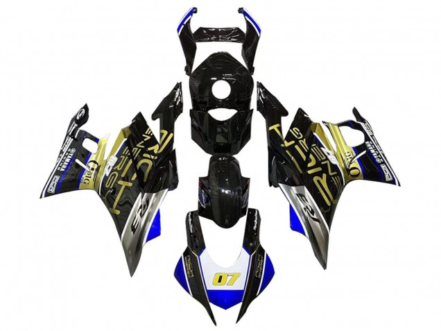Carenados Moto Yamaha YZF R3/R25 2019-2021 - Blanco Azul Negro Oro Trick Star 07 Fábrica