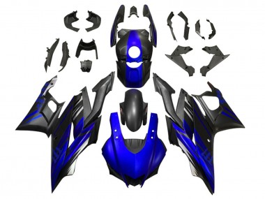 Carenado Moto Yamaha YZF R3/R25 2019-2021 - Azul Negro Mate Fábrica
