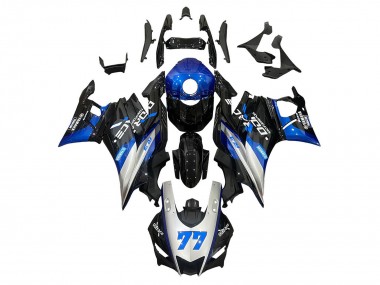 Carenados Moto Yamaha YZF R3/R25 2019-2021 - Plata Azul Negro 77 Fábrica