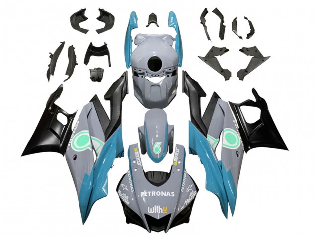Carenados Moto Yamaha YZF R3/R25 2019-2021 - Nardo Gris Azul Negro Petronas Fábrica