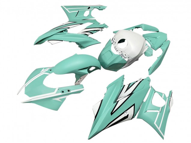 Carenados Moto Yamaha YZF R3/R25 2019-2021 - Verde Claro Blanco Negro Fábrica