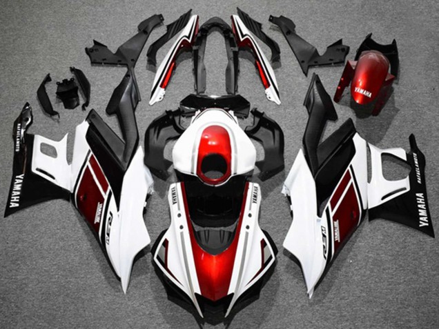Carenados Moto Yamaha YZF R3/R25 2019-2021 - Blanco Rojo Negro Fábrica
