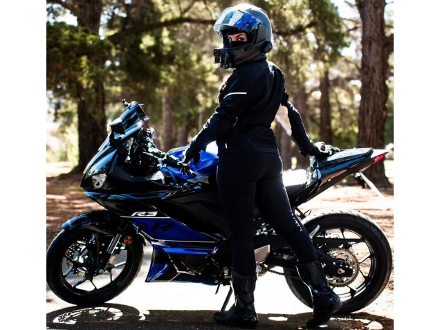 Carenados Moto Yamaha YZF R3/R25 2022-2024 - Azul Negro Brillante Fábrica