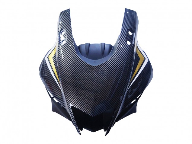 Carenados Moto Yamaha YZF R3/R25 2022-2024 - Negro FibraCarbono Estilo Oro Rojo ABBOT Fábrica