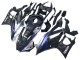 Carenados Moto Yamaha YZF R3/R25 2022-2024 - Marble Negro Plata Azul Falsificado FibraCarbono Estilo Fábrica