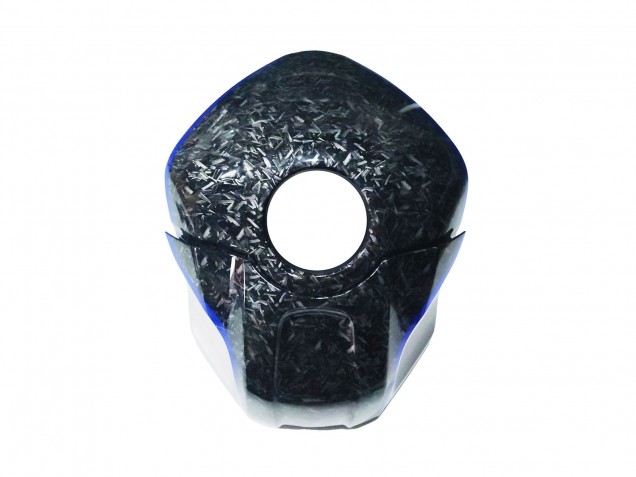 Carenados Moto Yamaha YZF R3/R25 2022-2024 - Marble Negro Plata Azul Falsificado FibraCarbono Estilo Fábrica