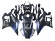Carenados Moto Yamaha YZF R3/R25 2022-2024 - Marble Negro Plata Azul Falsificado FibraCarbono Estilo Fábrica