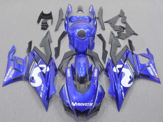 Carenados Moto Yamaha YZF R3/R25 2022-2024 - Azul Blanco Negro MoviStar ENEOS Yamalube Fábrica