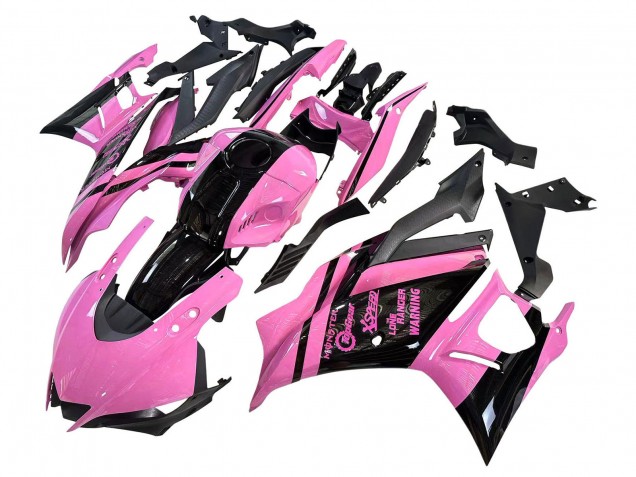 Carenados Moto Yamaha YZF R3/R25 2022-2024 - Rosa Negro Brillante Monstruo Fábrica