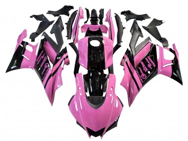 Carenados Moto Yamaha YZF R3/R25 2022-2024 - Rosa Negro Brillante Monstruo Fábrica