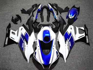 Carenados Moto Yamaha YZF R3/R25 2022-2024 - Blanco Azul Negro Brillante Yamalube Fábrica