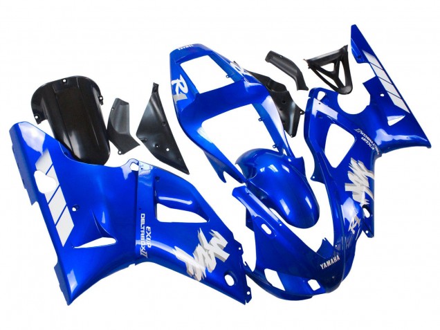 Carenados Moto Yamaha YZF 1000 R1 1998-1999 - Azul Blanco Fábrica