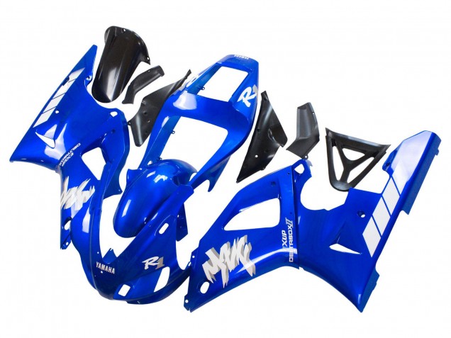 Carenados Moto Yamaha YZF 1000 R1 1998-1999 - Azul Blanco Fábrica