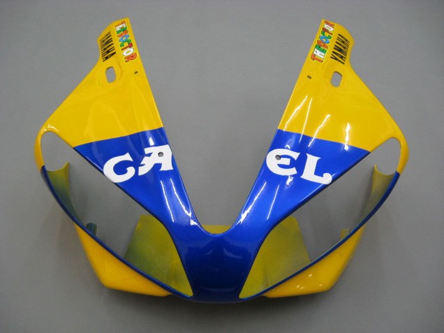 Carenados Moto Yamaha YZF 1000 R1 2000-2001 - Blanco Amarillo Azul Motul Camello Fábrica