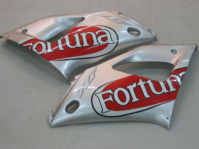 Carenados Moto Yamaha YZF 1000 R1 2000-2001 - Plata Rojo Fortuna Motul Fábrica